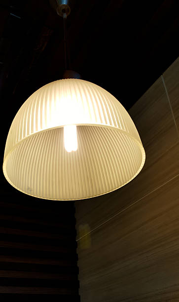 istock Warm lighting from beautiful lamps on ceiling 637456396