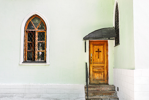 Entrance to church
