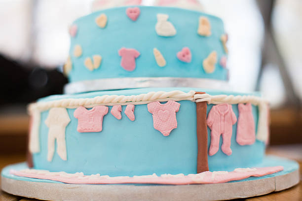 istock Child birthday cake. Decorated for kids. 637457298