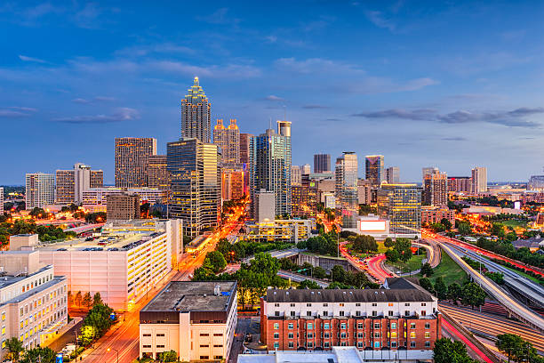 skyline di atlanta georgia - i85 foto e immagini stock