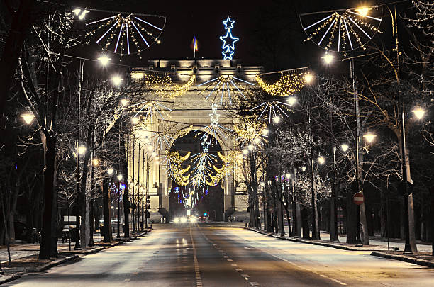 istock The Arch of Triumph (Arcul de Triumf) from Bucharest Romania 637481004