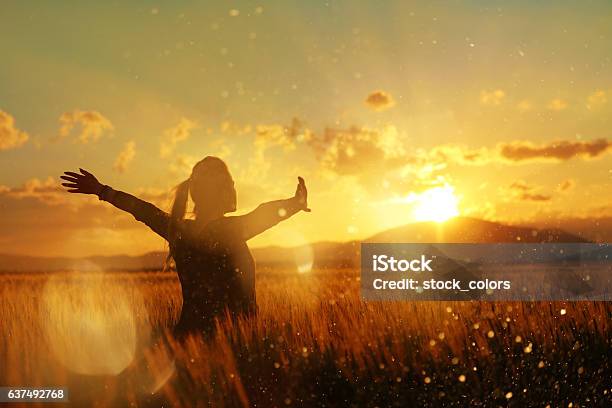Feelings For My Soul Stock Photo - Download Image Now - Women, Happiness, Spirituality