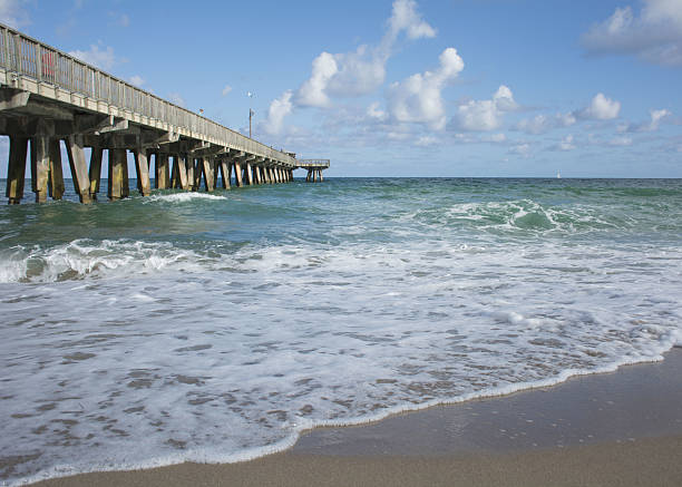Sunny day at the pier, Pompano Beach Florida