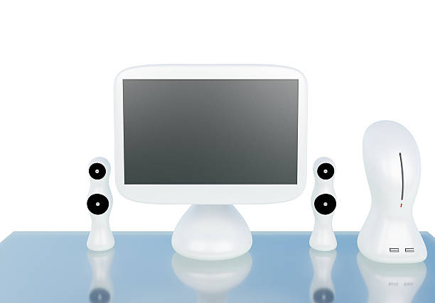 istock Modern, futuristic LCD computer monitor 637497854