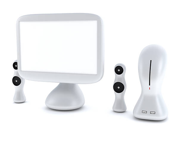 istock Modern, futuristic LCD computer monitor 637497902