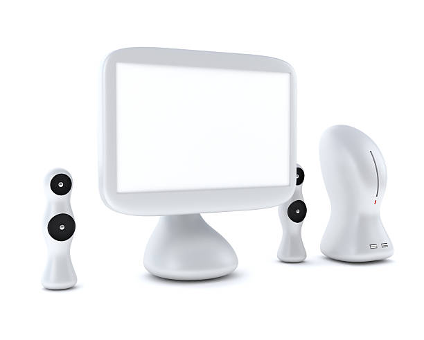 istock Modern, futuristic LCD computer monitor 637497942
