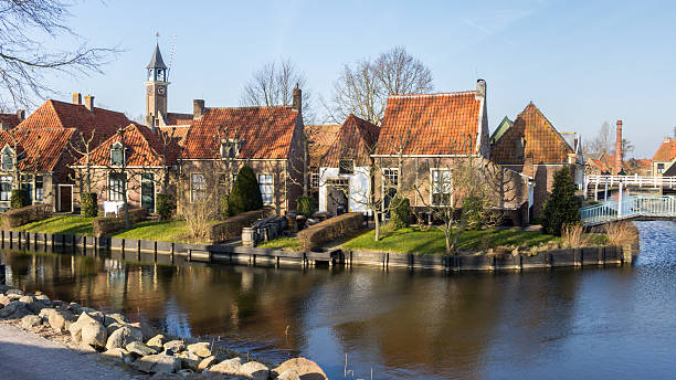 Old fisherman's houses in Enkhuizen Netherlands Old fisherman's houses in Enkhuizen Netherlands  enkhuizen stock pictures, royalty-free photos & images