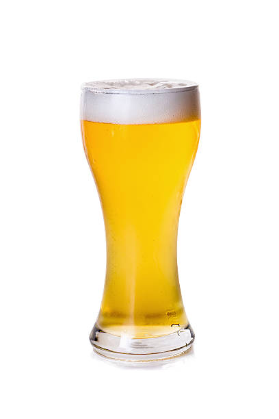 istock glasses of beer isolated on white background. 637501782