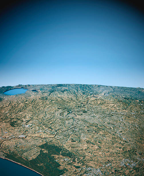 istock Rome 3D View Vertical South-North Natural Color 637502292