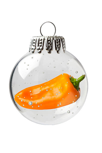 istock Pimento in a Christmas Ornament 637506984
