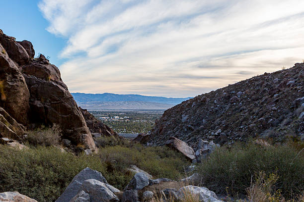 istock View from Tachevah Canyon looking at Palm Springs, CA 637507664