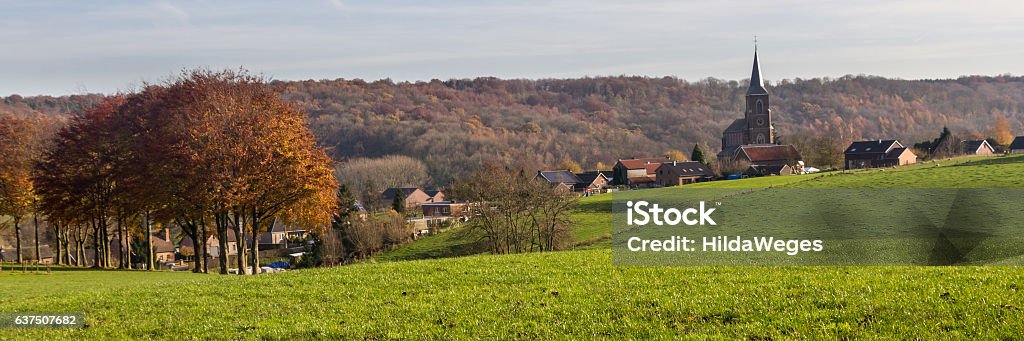 Dutch village banner Agriculture Stock Photo