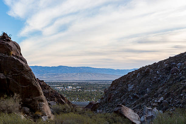 istock View from Tachevah Canyon looking at Palm Springs, CA 637507860