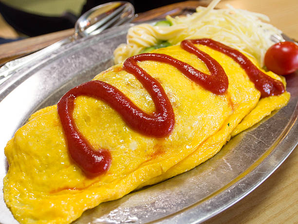 Omelette rice, Omurice, Japanese food