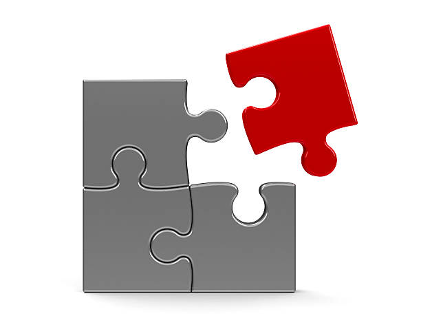 concept d’équipe puzzle - jigsaw puzzle teamwork puzzle red photos et images de collection