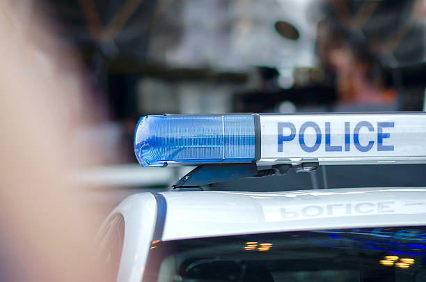 istock Roof mounted police 637522658