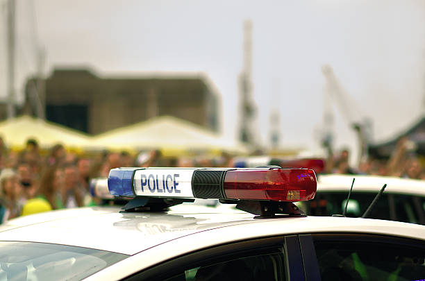 istock Roof mounted police 637522676