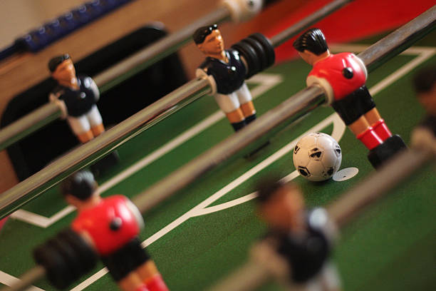 istock Table football penalty area action 637524246