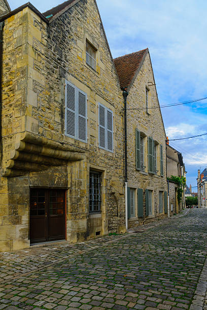 istock Street with old buildings, in Nevers 637525296