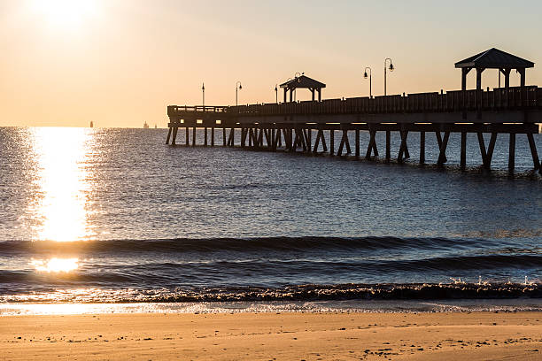 istock Fishing Pier at Sunrise, Buckroe Beach 637529296