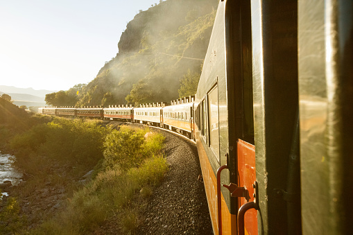 The Ferrocarril Chihuahua al Pacífico (Chihuahua-Pacific Railway), also known as El Chepe from its reporting mark CHP, or Ferrocarril Chihuahua-Pacífico, is a major rail line in northwest Mexico, linking the city of Chihuahua, Chihuahua to the city of Los Mochis, Sinaloa and its port Topolobampo. It runs 673 km (418 mi), traversing the Copper Canyon, a rugged series of canyons that have led some to call this the most scenic railroad trip on the continent. It is both an important transportation system for locals and a draw for tourists.