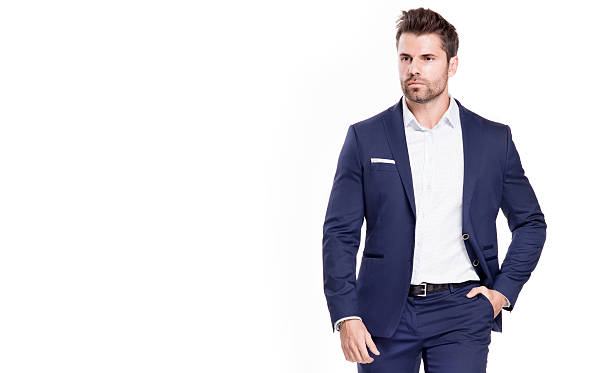 istock Elegant handsome man in suit. 637534978