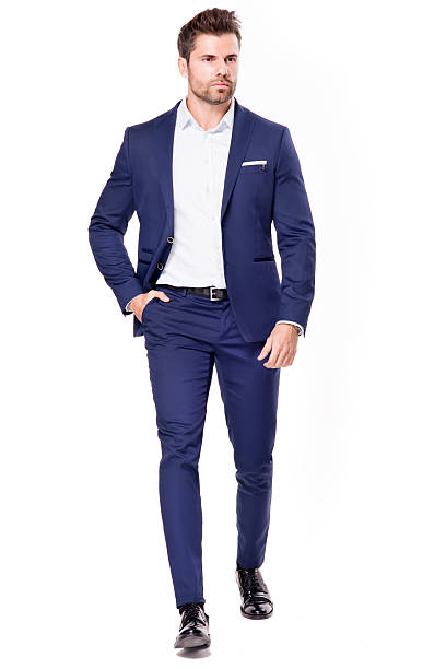 istock Elegant handsome man in suit. 637535040