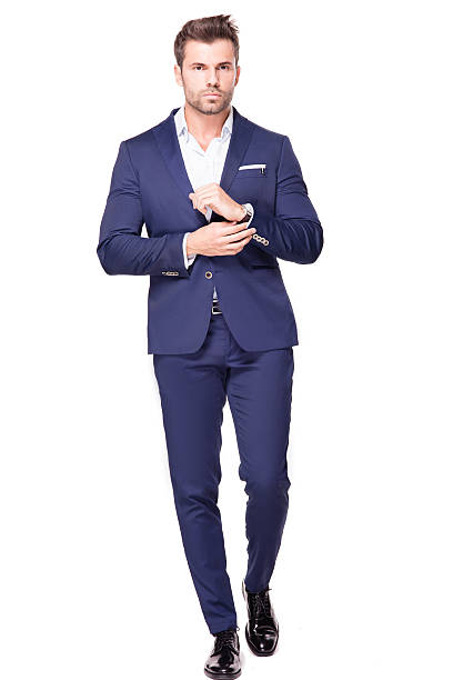 istock Elegant handsome man in suit. 637535052
