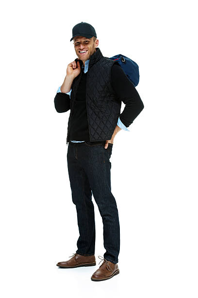 istock Smiling man carrying gym bag 637537782