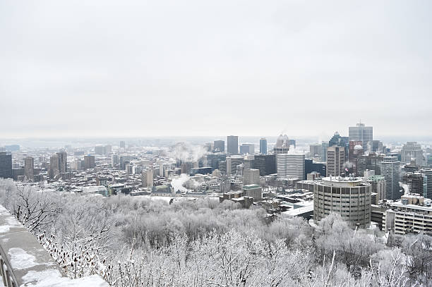 istock Montreal Skyline in snow 637537926