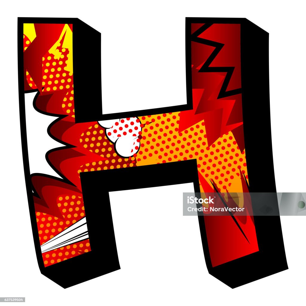 Chữ H Chứa Đầy Nền Truyện Tranh Hình minh họa Sẵn có - Tải xuống ...