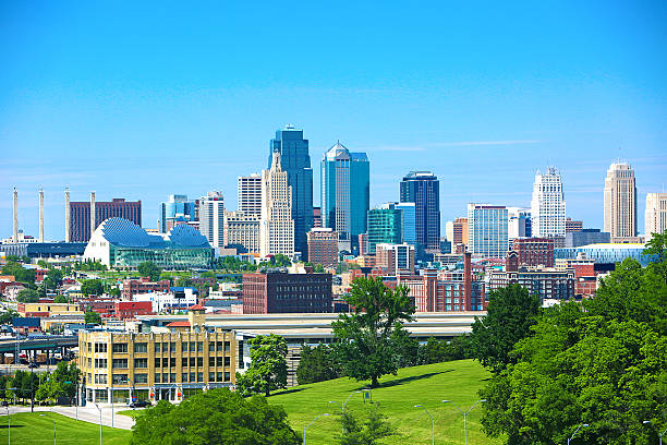 Kansas City Missouri Skyline stock photo