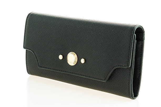 istock Black leather woman wallet 637545256