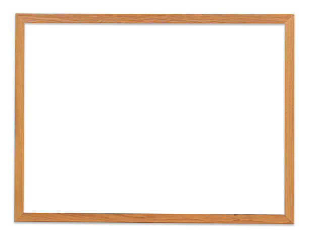 brown frame picture isolated on white with clipping path. brown frame picture isolated on white with clipping path. international border photos stock pictures, royalty-free photos & images