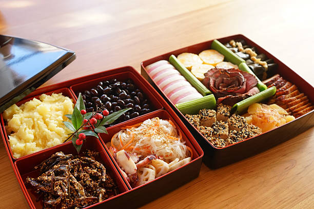 istock Japanese style new year's meal called Osechi 637548356