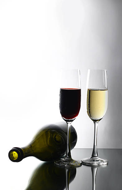 istock two glass with champagne on a wooden table 637548558