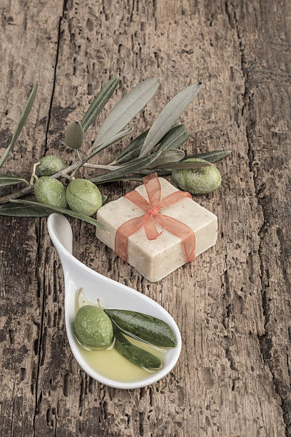 istock natural olive oil soap and olives 637550174