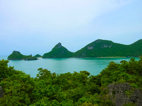 The beautiful landscape at Mu Ko Ang Thong National Marine Park in Thailand. Asia.
