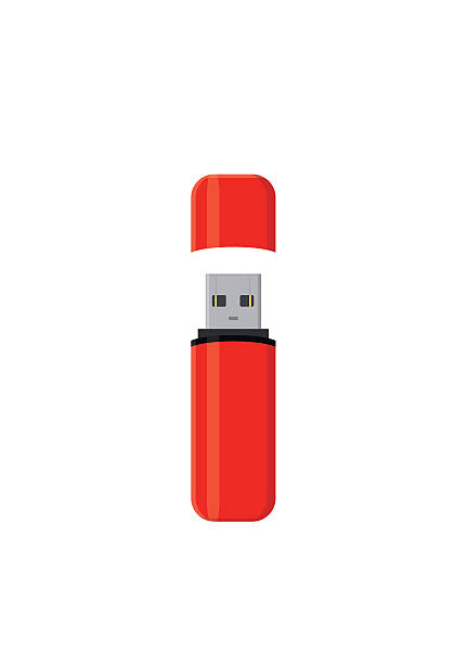 ilustrações de stock, clip art, desenhos animados e ícones de flash drive usb memory stick isolated on white background. - usb flash drive illustrations