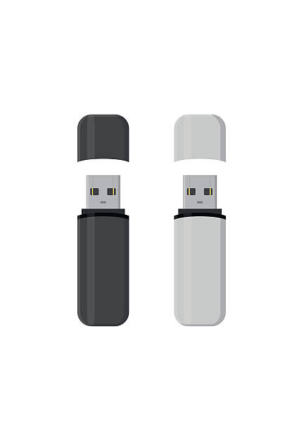 ilustrações de stock, clip art, desenhos animados e ícones de flash drive usb memory sticks isolated on white background. - usb flash drive illustrations