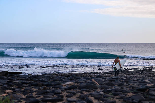 Paddling Bodyboarding in Big Waves on a warm afternoon at Makena Beach