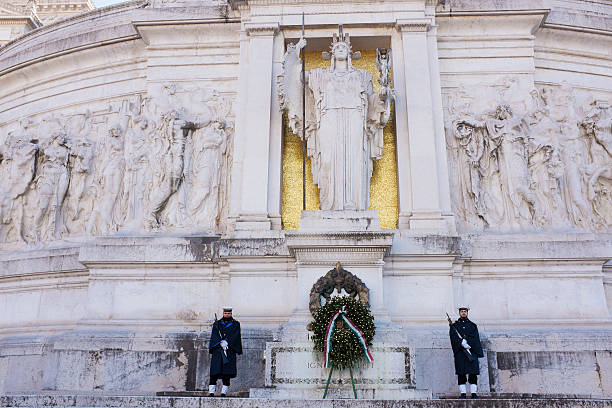 Shot of the historical Altare della Patria building in the city of Rome, Italy