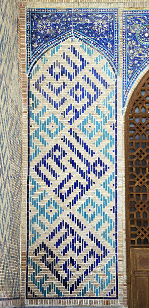 istock Old Eastern mosaic on the wall, Uzbekistan 637560866