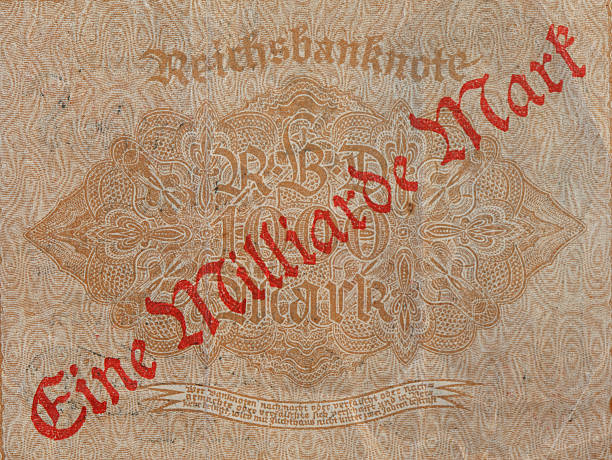 istock Deutsche Reichsmark banknote, imprint One billion marks 637561030