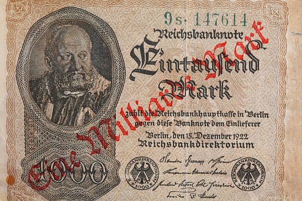 The image of First Polish nuclear reactor EWA from a fragment of the reverse side of 20000 twenty thousand old Polish Zlotych banknote currency year 1989, old Polish Zloty money, Poland, vintage retro