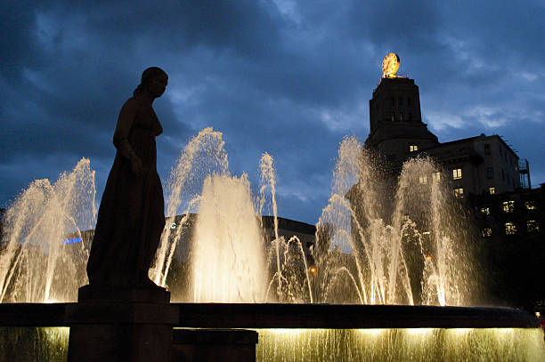 istock Placa de Catalunya, Barcelona, Catalonia, Spain 637566408