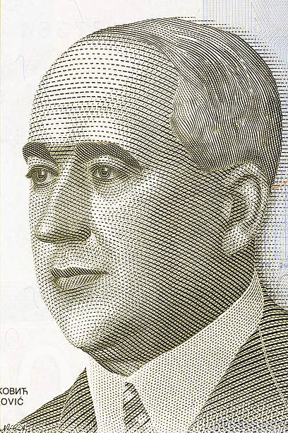 Milutin Milankovic portrait from Serbia's money Milutin Milankovic portrait from Serbia's money - 2000 dinar's dinar stock pictures, royalty-free photos & images