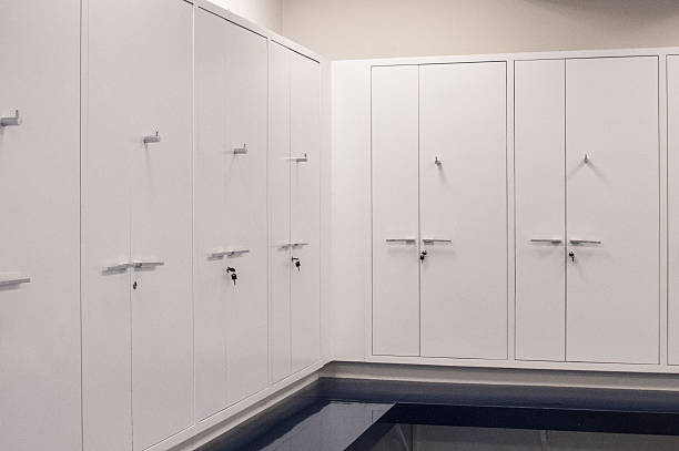 istock Locker Room in The Stadium 637571126