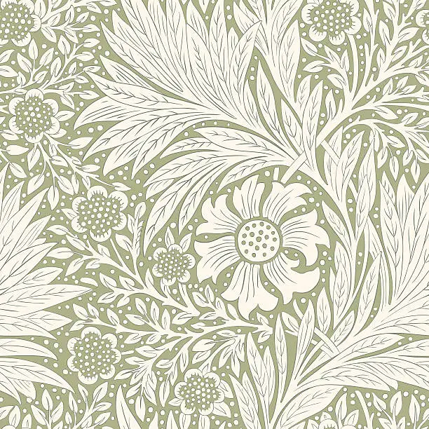 Vector illustration of Modern floral seamless pattern for your design.
