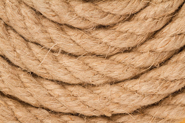top view of rope spiral top view close up of rope spiral texture pattern sewing thread rolled up creation stock pictures, royalty-free photos & images